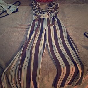 Luxxel stripe romper in a small